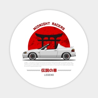 Midnight Racer White Del Sol JDM Magnet